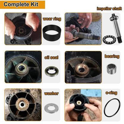 Seadoo 1998-2006 Complete Jet Pump Rebuild Kit with Wear Ring/Impeller Shaft